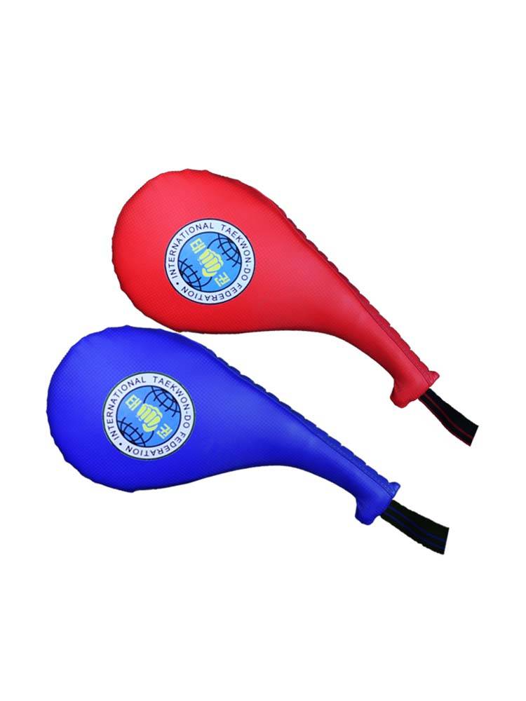 ITF taekwondo foot target children's ring target competition training special chicken leg target double -leaf target taekwondo gear ranging target
