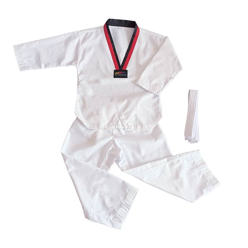 Light -striped light rain point adult children Taekwondo clothing long -sleeved college student road costume training clothes