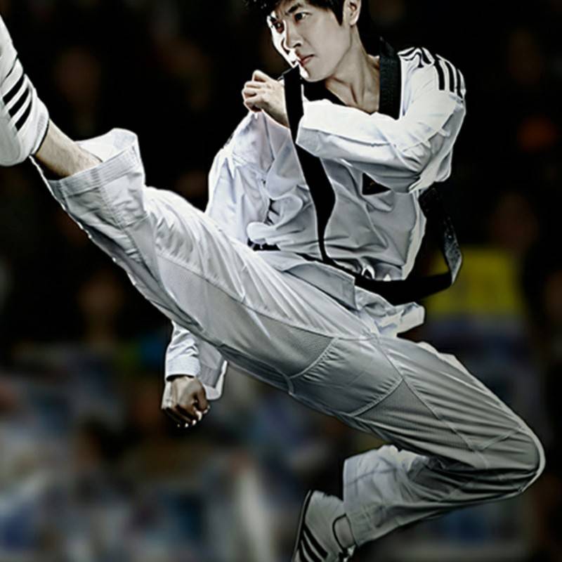 Adult coach performance Taekwondo clothing combat service men and women lift Taekwondo clothing training clothes black belt full cotton