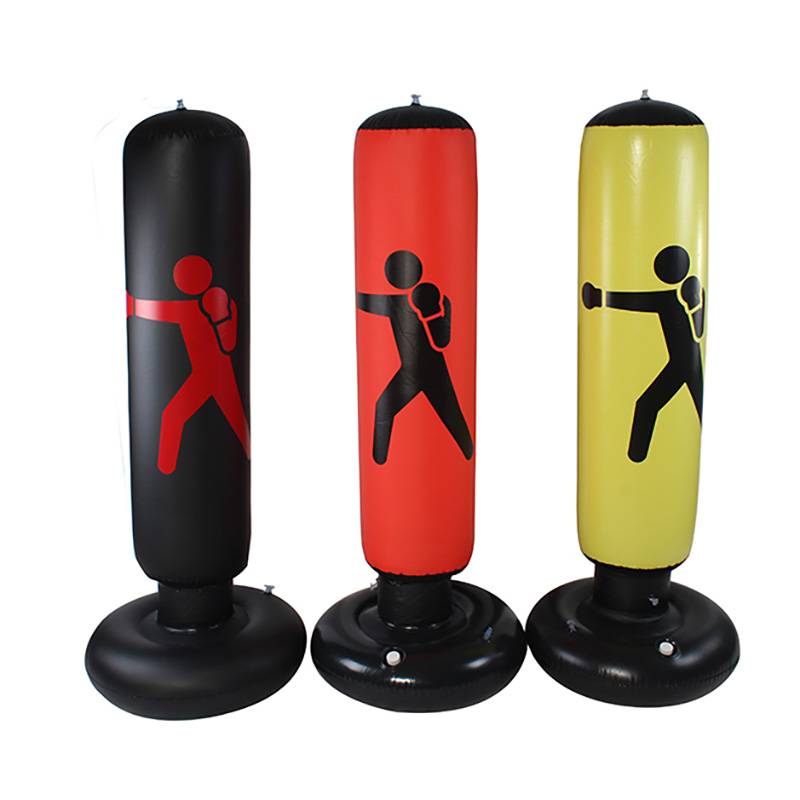 Children's boxing sandbags, Tumping pillars, fitness scattering red thick exercise Taekwondo vertical household sandbags