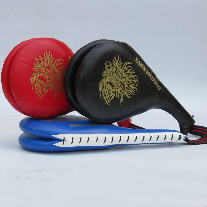 Thickened Taekwondo leg target hand target chicken leg target double -leaf target adult children training special sound target