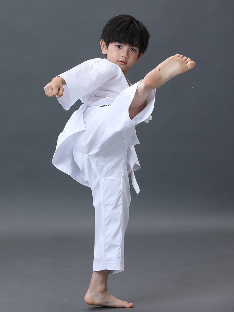 ITF Taekwondo Taoism Adult Children ITF Full White Embroidery Drife Printer ITF Training Competition Dao clothes