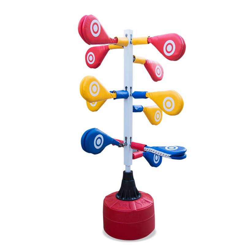 Taekwondo foot training kick target stand-on multi-foot target fixed-up children's tunnel training kit