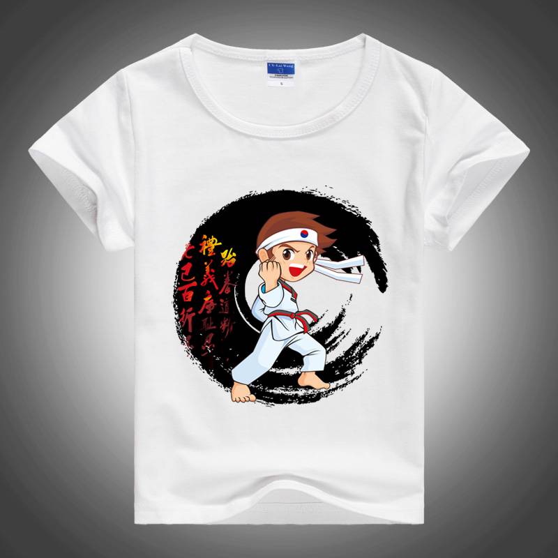TAEKWONDO T-SHIRTS ARE DESIGNED FOR BOYS AND GIRLS WHO CAN USE SWEAT AND AIR DURING THE SUMMER