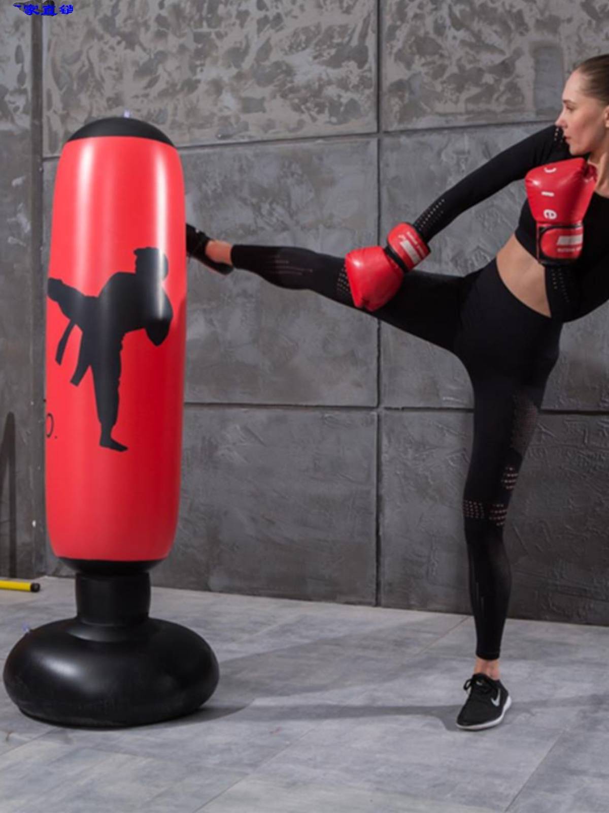 Children's adult inflatable boxing pillar water bottle household Sanda boxing target taekwondo trainer no towering hinders sandbag