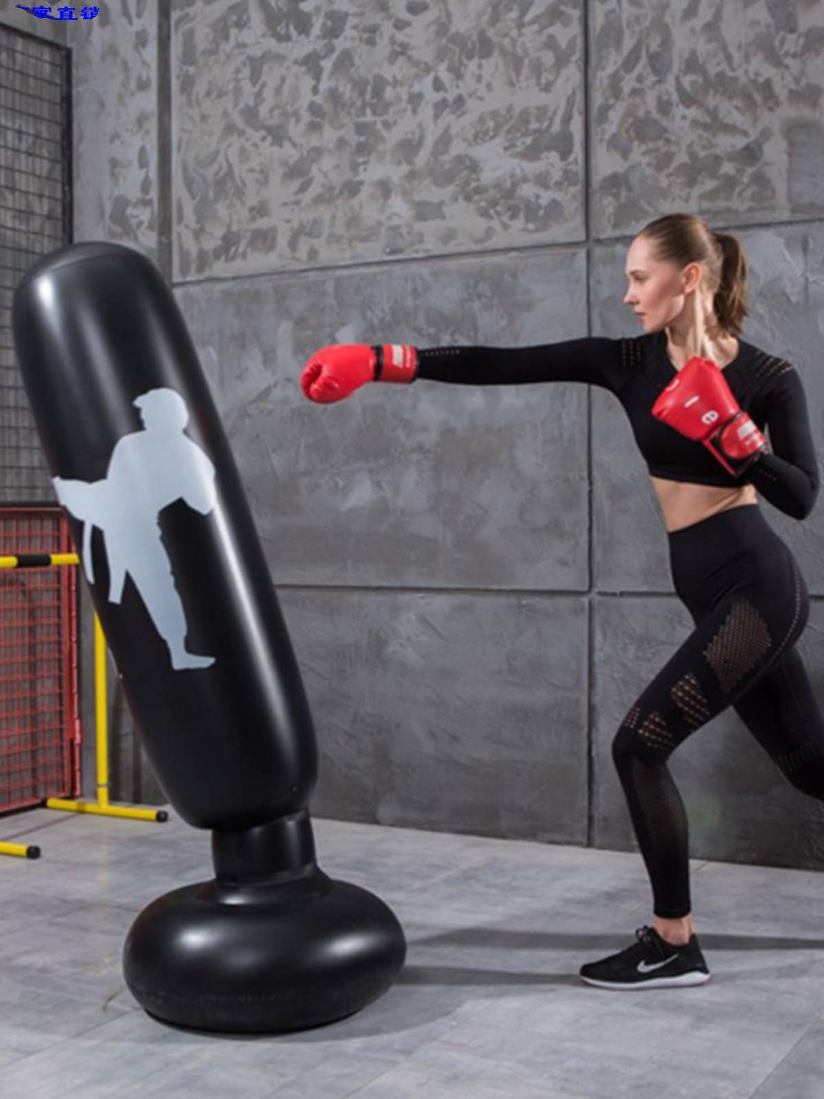 Children's adult inflatable boxing pillar water bottle household Sanda boxing target taekwondo trainer no towering hinders sandbag