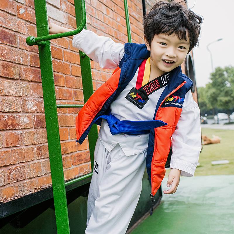 Skymall taekwondo vest autumn and winter children's down cotton warm vest men's taekwondo clothing training cotton cloth vest