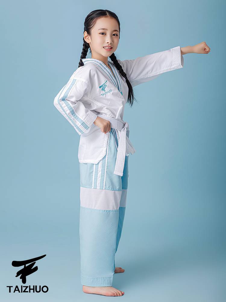 Taekwondo for children in summer long-sleeved taekwondo for men and women