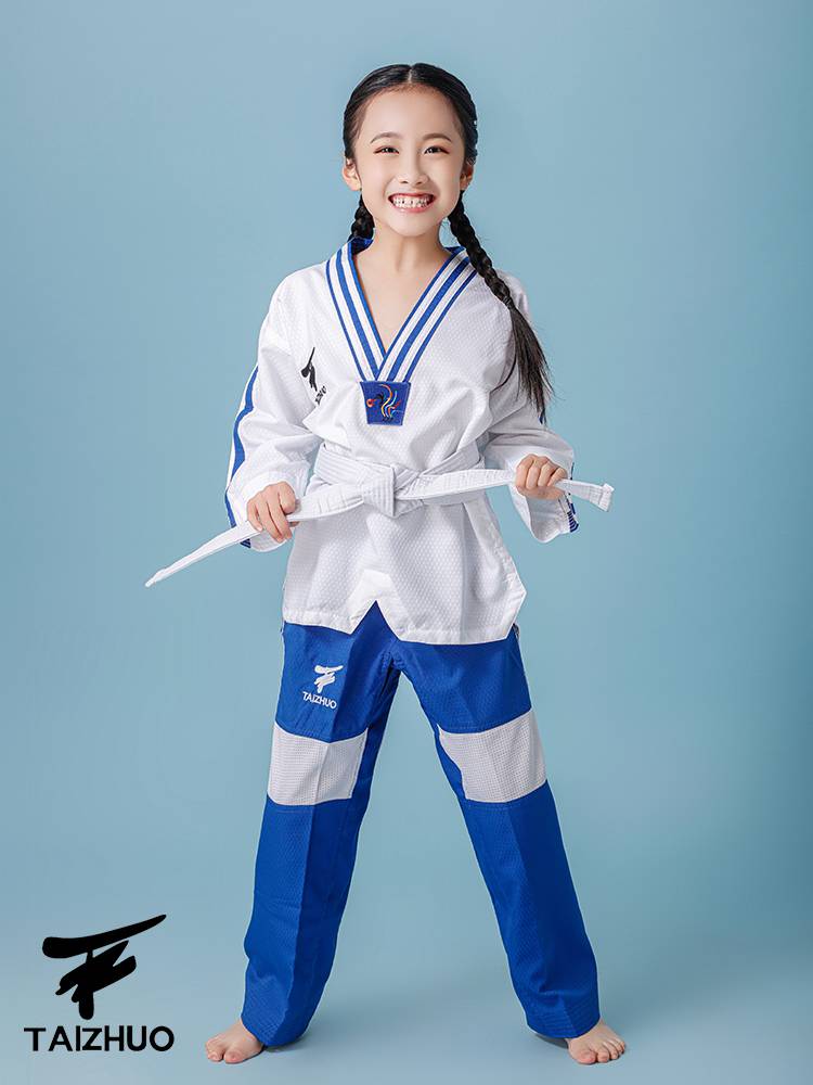 Taekwondo for children in summer long-sleeved taekwondo for men and women