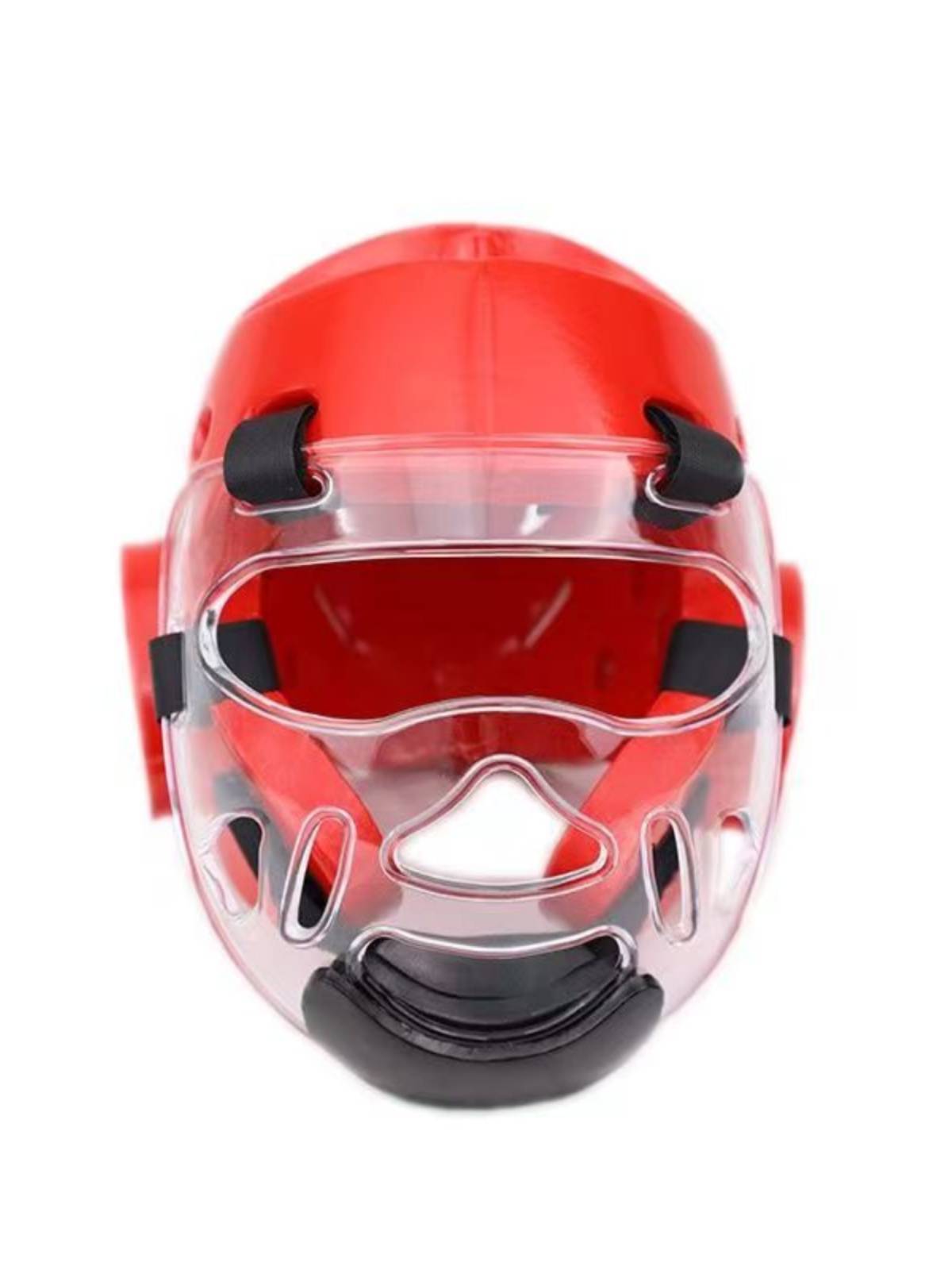 Taekwondo thicken the face mask with a transparent training mask to remove the helmet protection mask