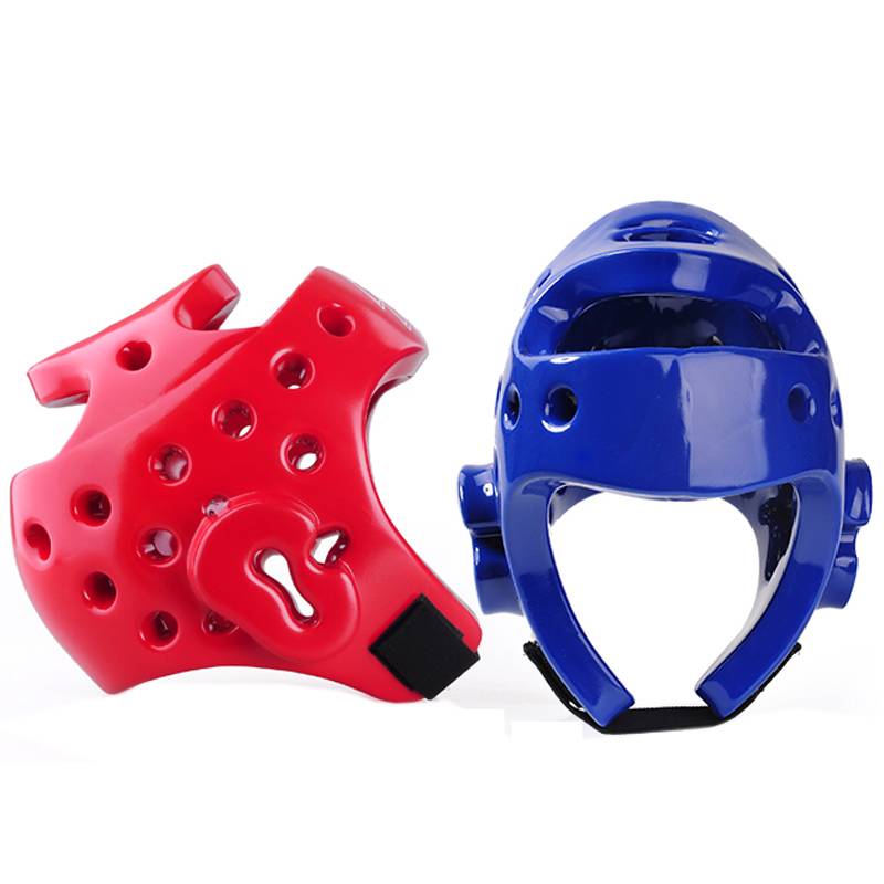 Thickened Taekwondo Protective Helmet Adult Children with Red Blue Boxing Disposter helmet Diaoping and thickening