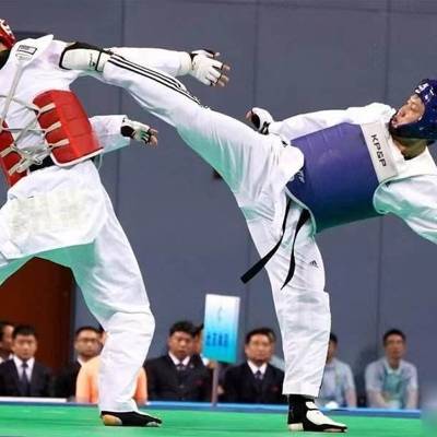KPSP Taekwondo Professional Protective Full Set Children Thick Training Competition Special Eight Sets Five Sentences