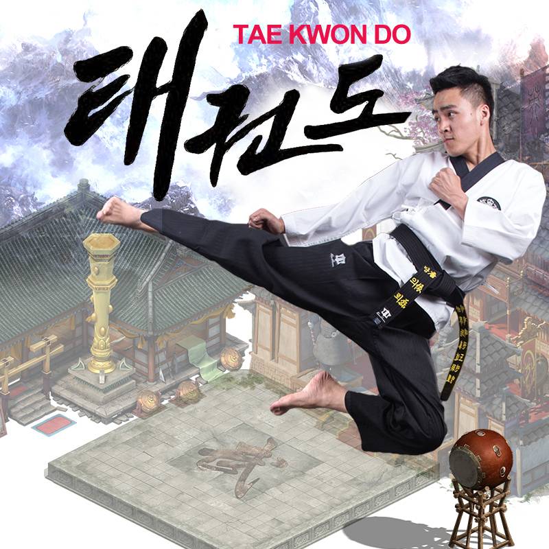 Taekwondo Gymnasium Tekwondo Tekwondo for boys in adult clothes