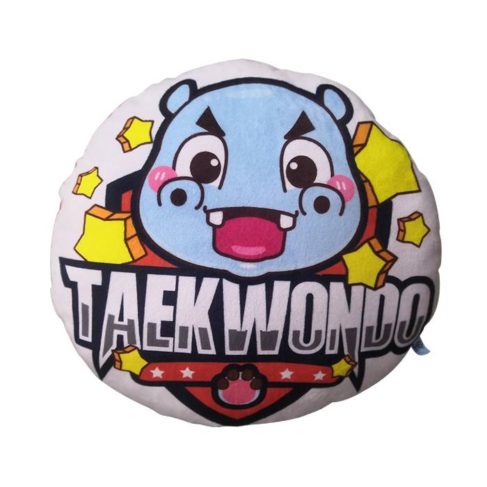 Youpong Taekwondo Peripheral Gift Museum Decoration Cartoon Sea Fat Road Pillow Pillow Cushion Cushion Pillow Core