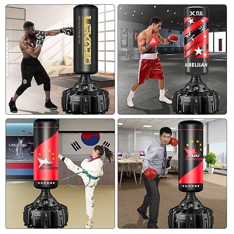 Boxing sandbags Furnishing Children Sanda Taekwondo Sand Bag Fall Turn on Furniture Training Equipment
