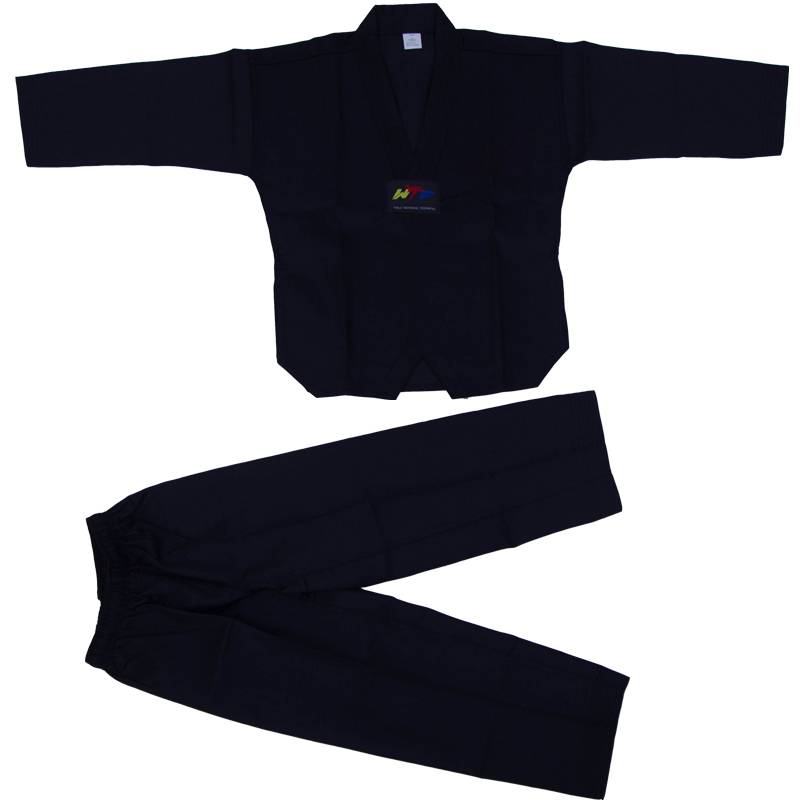 TAEKWONDO COSTUMES FOR BOYS AND GIRLS, BLACK COACH D TRAINING CLOTHES, TAILOR-MADE COSTUMES FOR TAEKWONDO