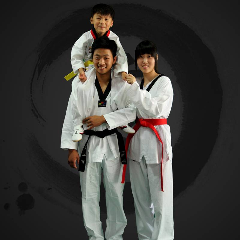 Qingyu Quannu Taekwondo clothes Children's training service adult college student male and female beginners long short sleeves and doctrines in autumn and winter