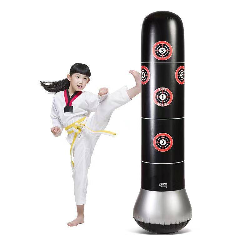 New family inflatable boxing column Children's fitness tumbler, tanker, taekwondo Sanda