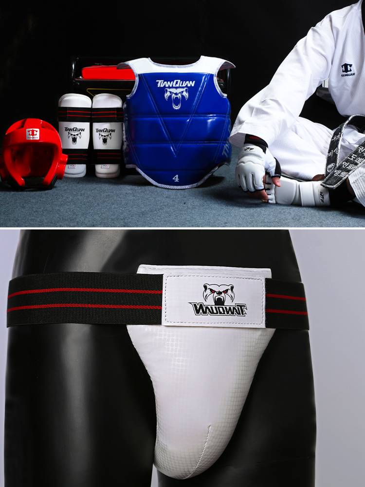 Taekwondo protection man with a full range of child-came adult training kits for vaginal escorts