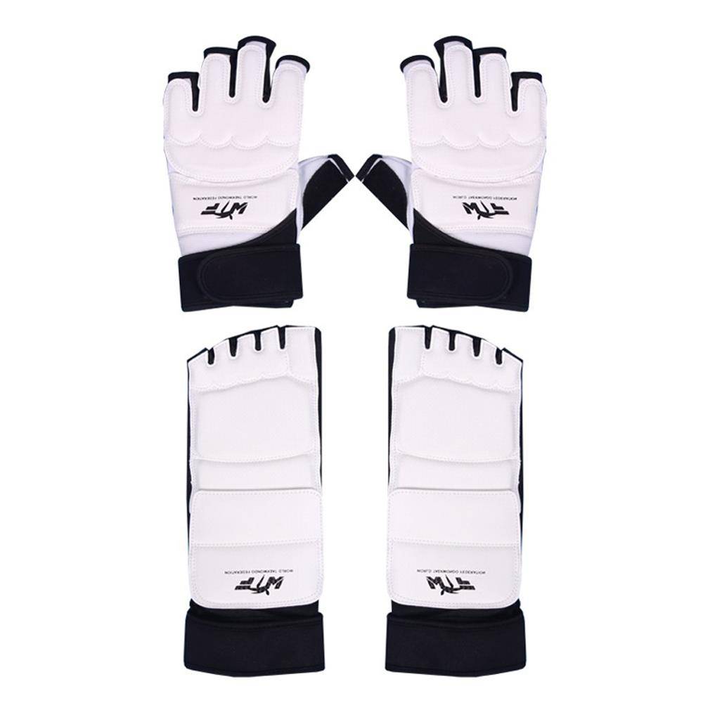 . Taekwondo gear protection full set of hands and feet scattering hands, feet, adult children, half -finger training competition, scattered