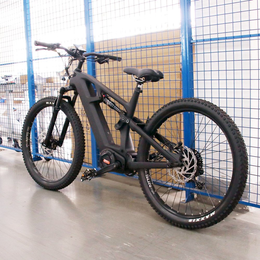 19 Inch Carbon Fiber MTB Ebike Electric Mountain Bike 1000w 48v 17.5ah Lithium Battery Off Road E-Bike Electric Bicycle