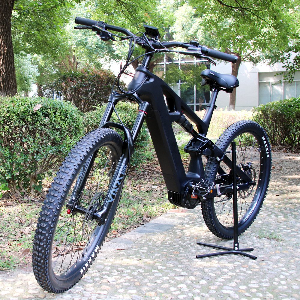 19 Inch Carbon Fiber MTB Ebike Electric Mountain Bike 1000w 48v 17.5ah Lithium Battery Off Road E-Bike Electric Bicycle