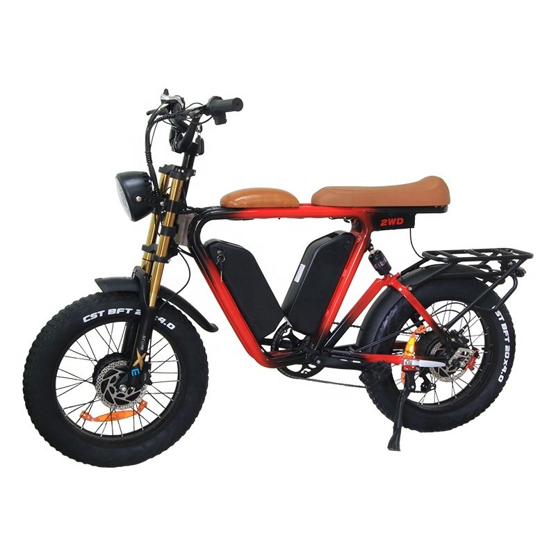 Electric Mountain bicycle 48v Electric Road Bike dual motor electric bike fat tire bicycle Electric City Bike for adult