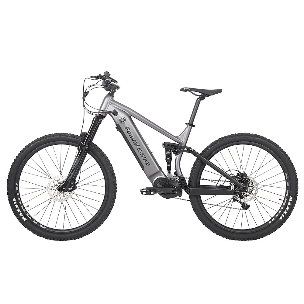 27.5 Inch full suspension Mid drive e bike/ hydraulic brake electric mountain bicycle e bike 500w electric mountain bike