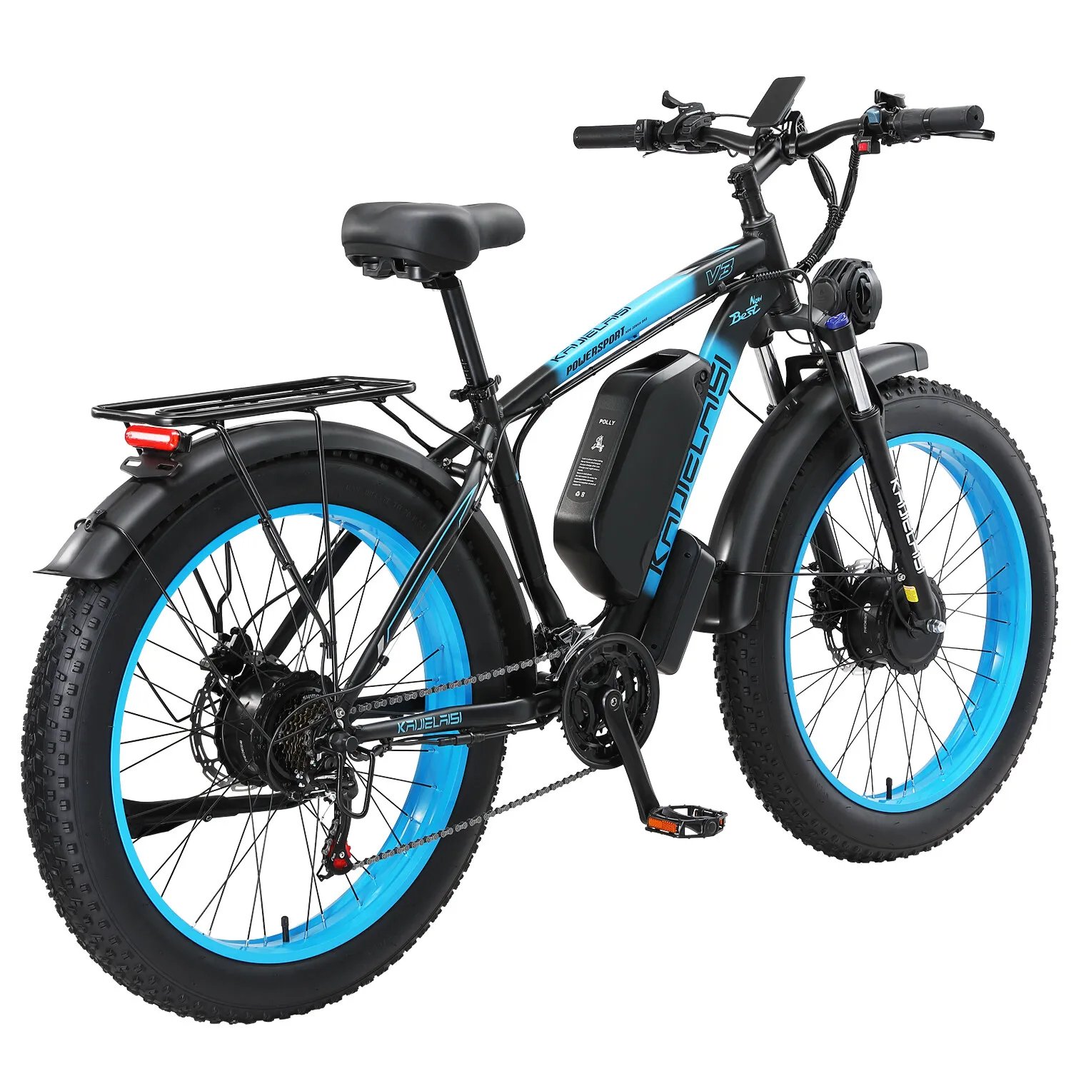 US EU Warehouse 2000W Dual Motor E Bike 26 Inch Fat Tire Electric Mountain Bike 48V 23AH 21Speed Adult Electric Bike