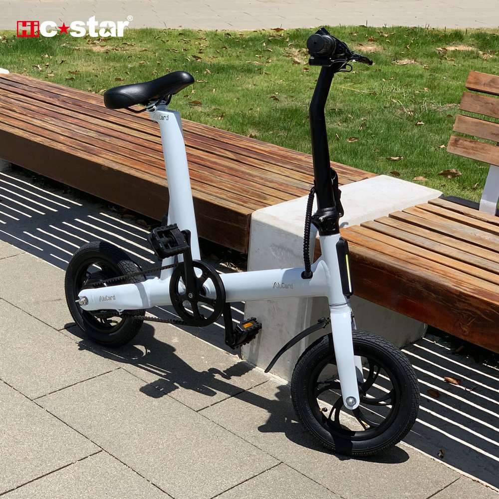 C-STAR CE Certificate 25km/h aluminum alloy frame electric folding bike with auxiliary foot treadle