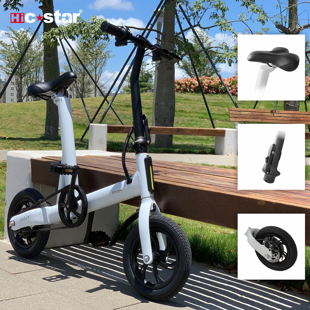 C-STAR CE Certificate 25km/h aluminum alloy frame electric folding bike with auxiliary foot treadle