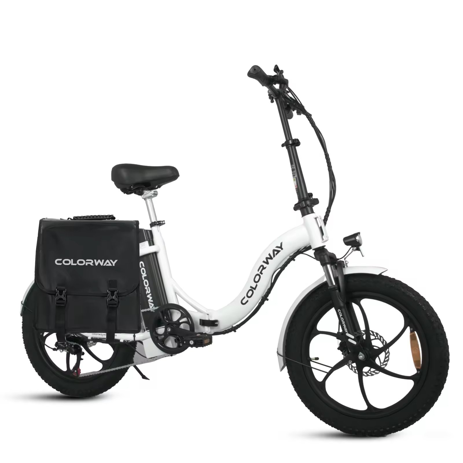 EU UK Stock Colorway BK6S Electric Bicycle 20 Inch Foldable Night Light Pedal Assist Seat Height Adjustable Electric City Bike