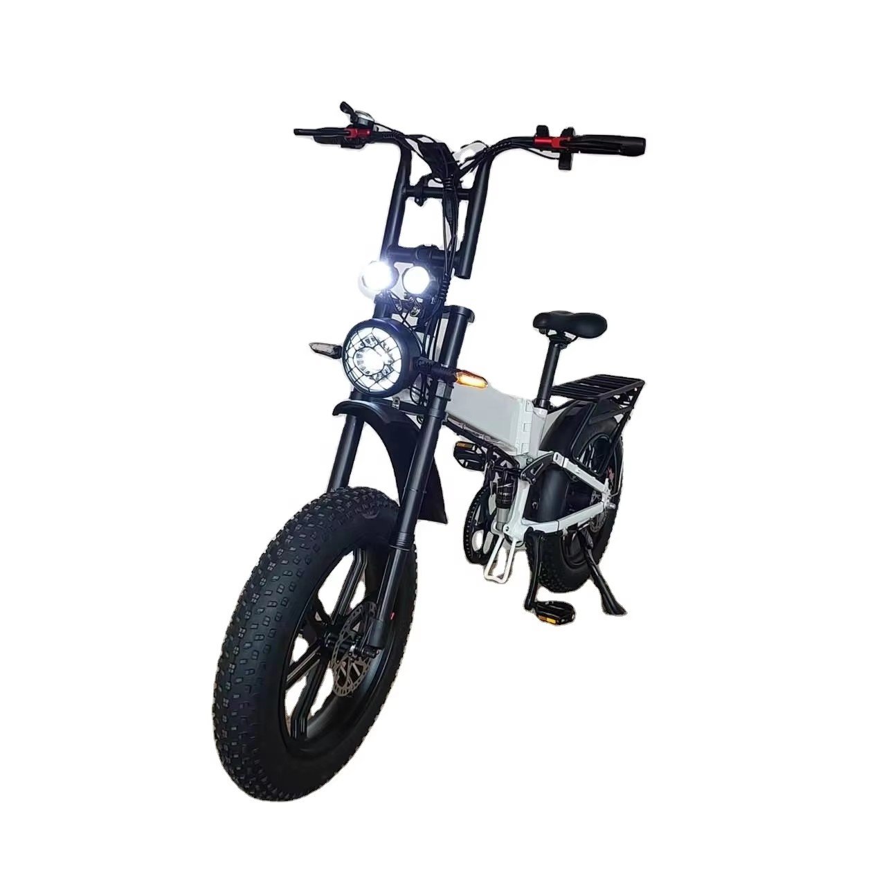 750W e bike Bafang Motor Electric Folding Bike 52V21Ah Hydraulic Brake Full Suspension Fat Tire Long Range Electric City Bike