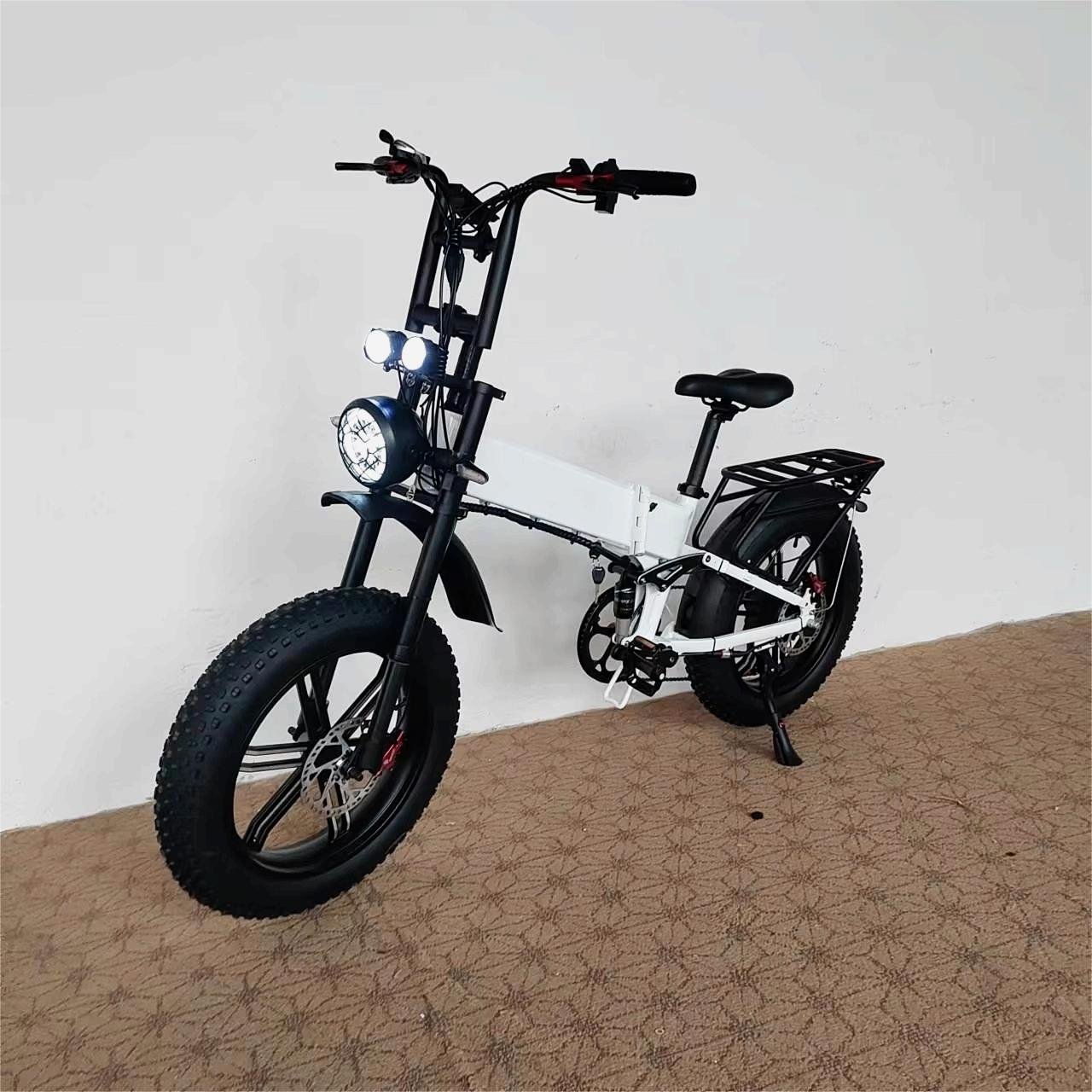 750W e bike Bafang Motor Electric Folding Bike 52V21Ah Hydraulic Brake Full Suspension Fat Tire Long Range Electric City Bike