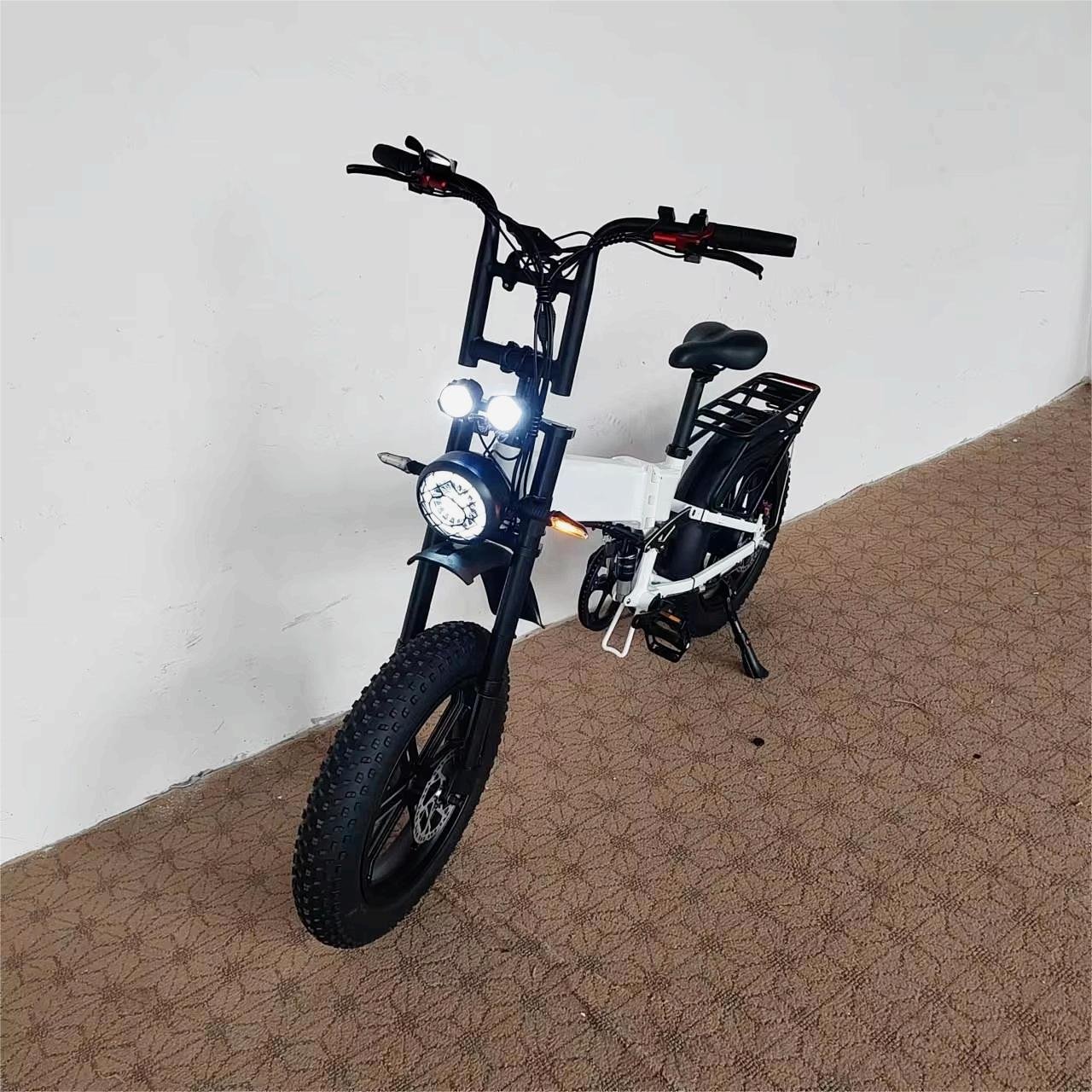 750W e bike Bafang Motor Electric Folding Bike 52V21Ah Hydraulic Brake Full Suspension Fat Tire Long Range Electric City Bike