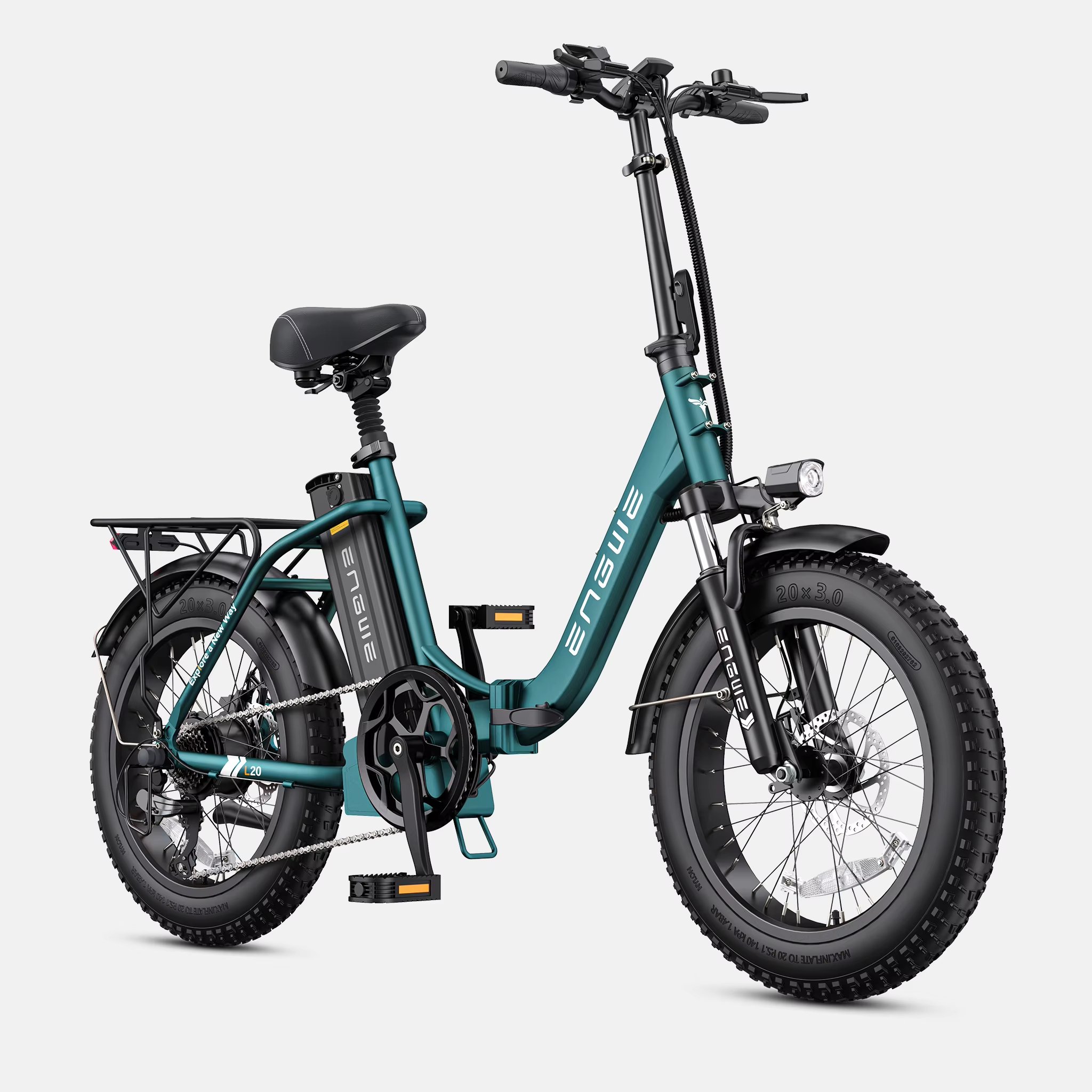 L20 2 point zero Version 2024 US warehouse Foldable Electric Bike 52V13Ah Lithium 750W 80 Miles Step Thru Utility E-bike