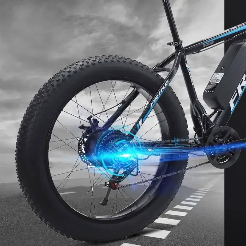 Electric Bicycle 1000w 26 inch thick tire Snow Bike 48v Street Mountain Bike battery portable Electric Bicycle