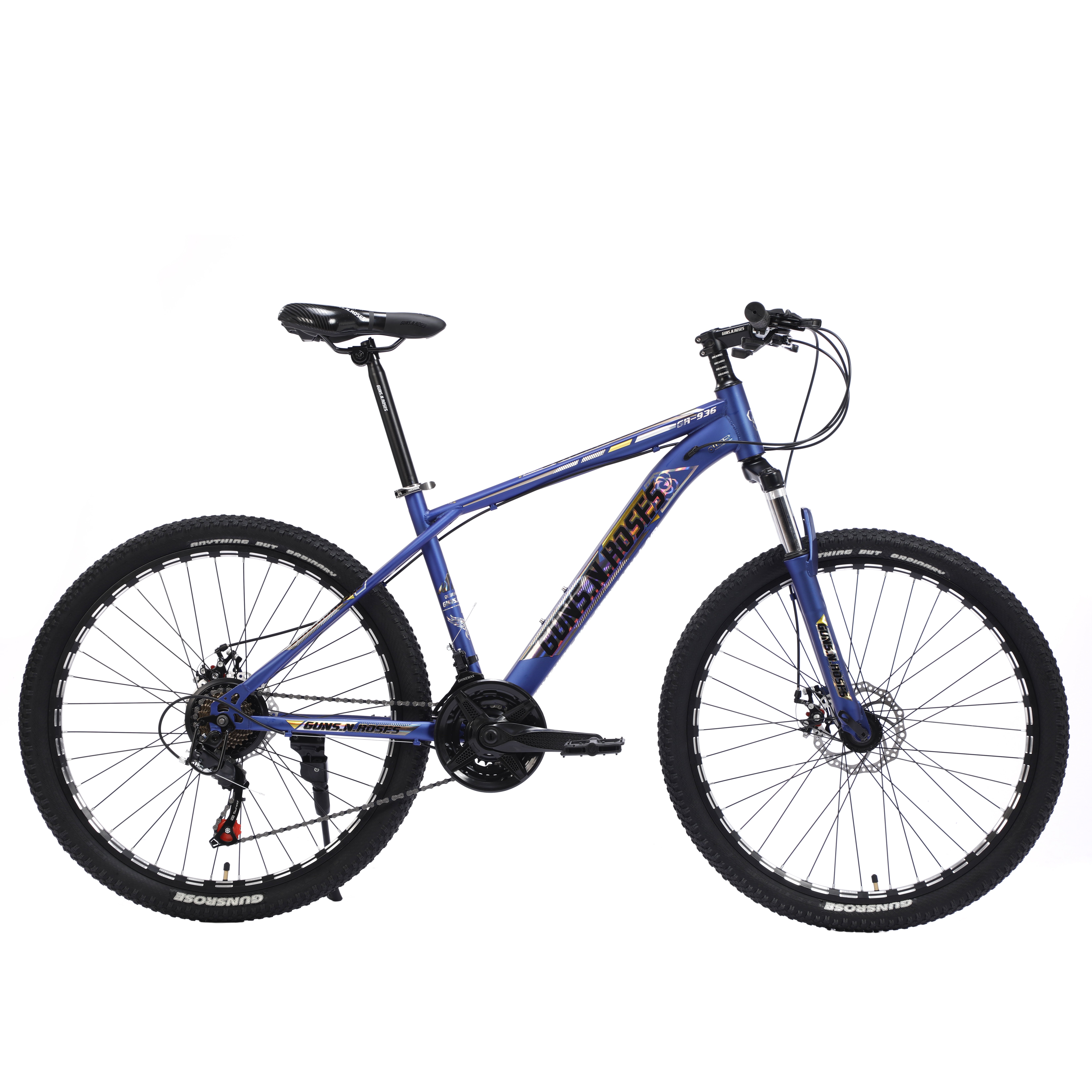 2024 Hot Selling Mountain Bike 24/26/29 Inches Alloy Frame with Carbon Rim Fork Steel Fibre Disc Brake System Ordinary Pedal