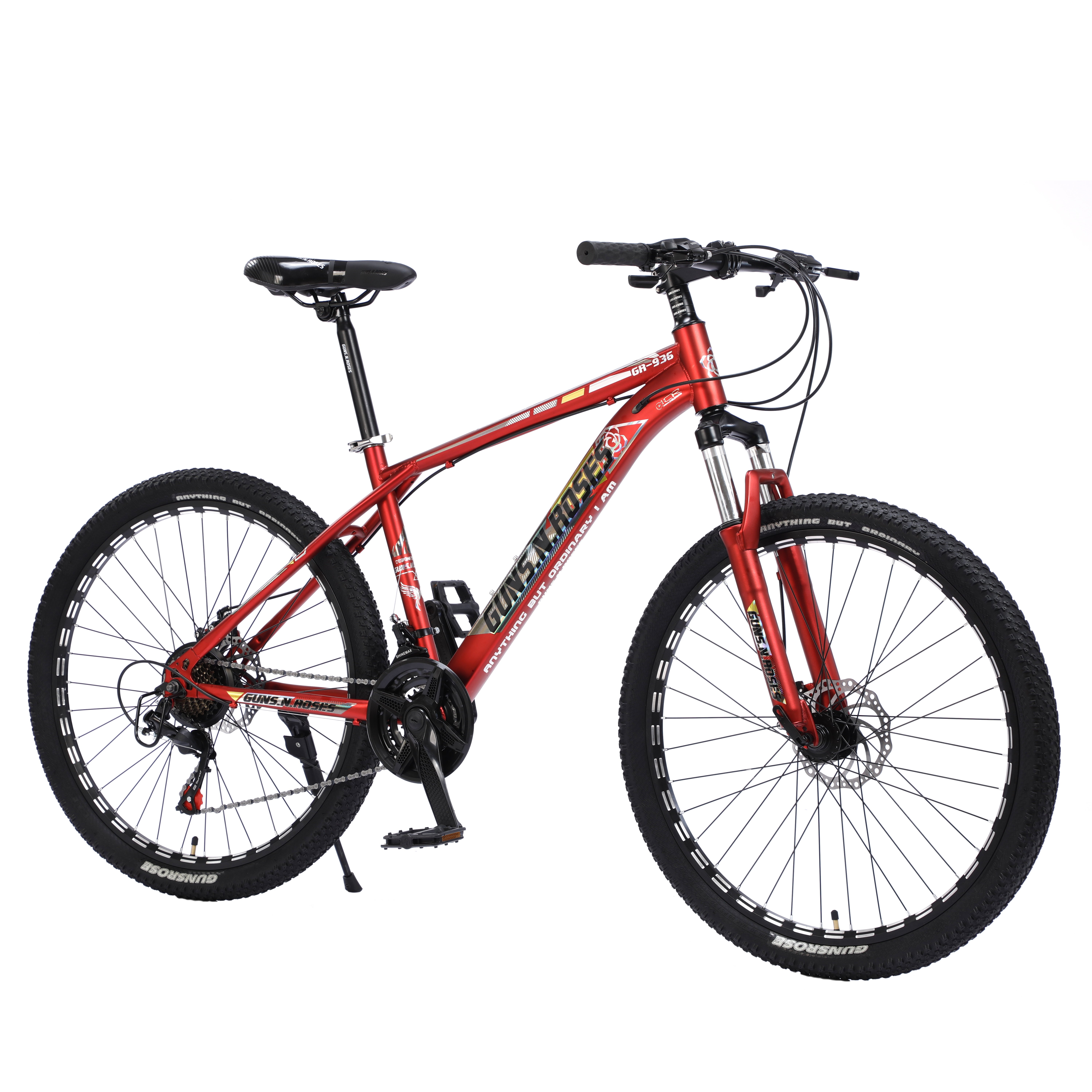 2024 Hot Selling Mountain Bike 24/26/29 Inches Alloy Frame with Carbon Rim Fork Steel Fibre Disc Brake System Ordinary Pedal