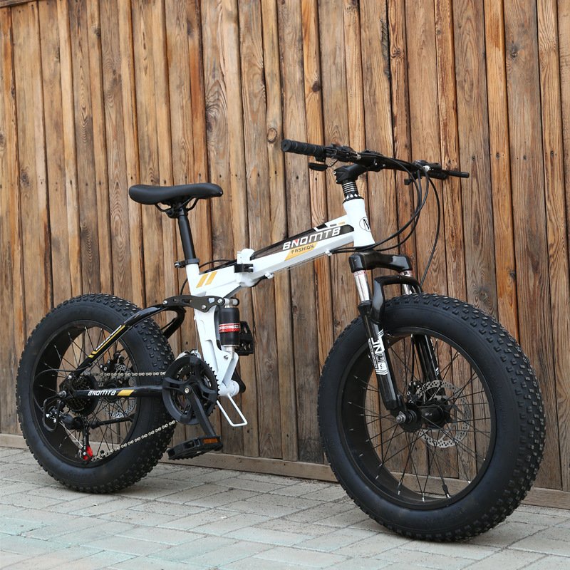 2024 20inch Foldable Fat Tire Bicycle Bike Aro 20 Inch Aluminium Frame Cycle Outdoor Sport Folding Mountain Bike