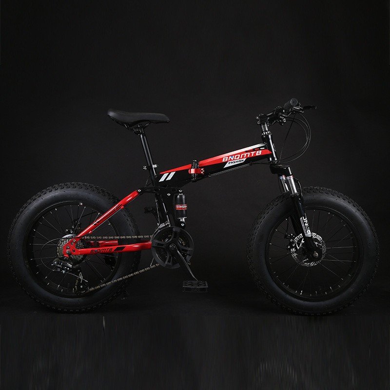 2024 20inch Foldable Fat Tire Bicycle Bike Aro 20 Inch Aluminium Frame Cycle Outdoor Sport Folding Mountain Bike