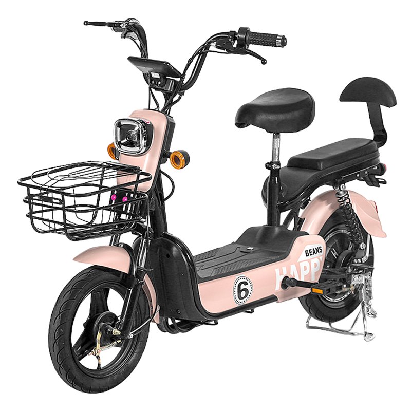 High Quality 350W 48V 12AH Electric City Bicycle 14Inch Ebike Scooter Moped Bike with Integrated Rear Hub Motor for Adults