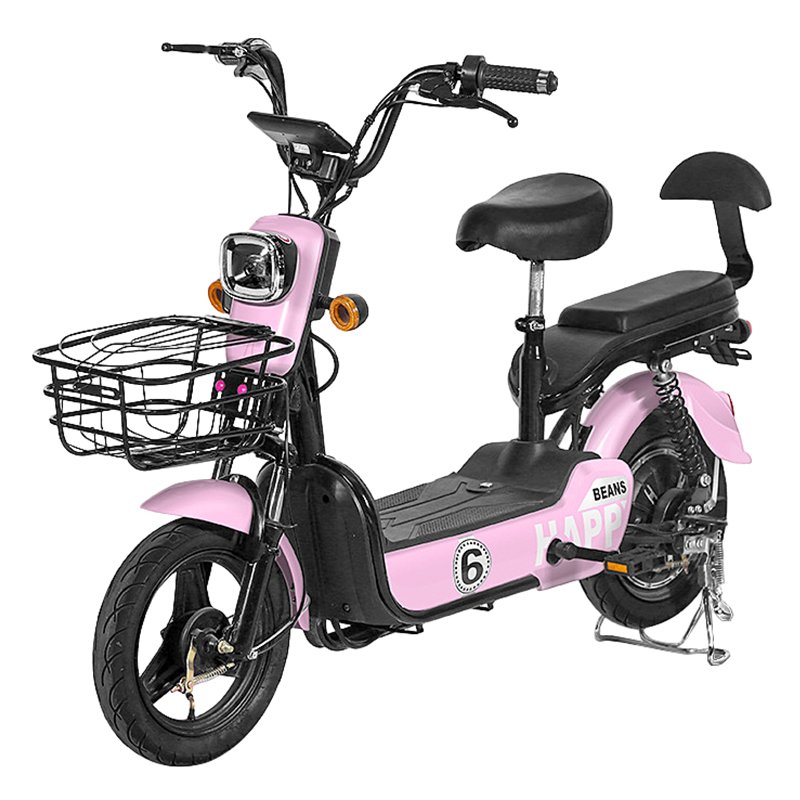 High Quality 350W 48V 12AH Electric City Bicycle 14Inch Ebike Scooter Moped Bike with Integrated Rear Hub Motor for Adults