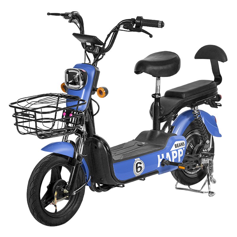 High Quality 350W 48V 12AH Electric City Bicycle 14Inch Ebike Scooter Moped Bike with Integrated Rear Hub Motor for Adults