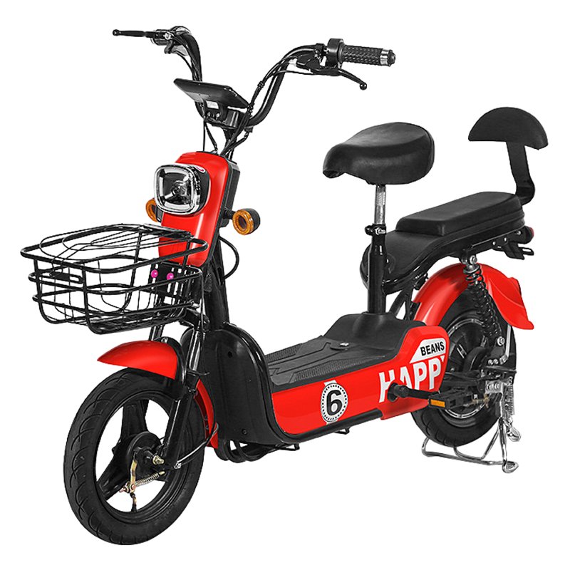 High Quality 350W 48V 12AH Electric City Bicycle 14Inch Ebike Scooter Moped Bike with Integrated Rear Hub Motor for Adults
