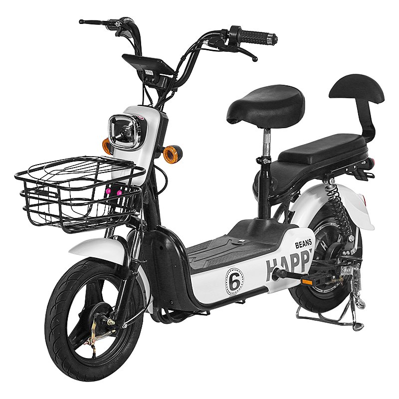 High Quality 350W 48V 12AH Electric City Bicycle 14Inch Ebike Scooter Moped Bike with Integrated Rear Hub Motor for Adults