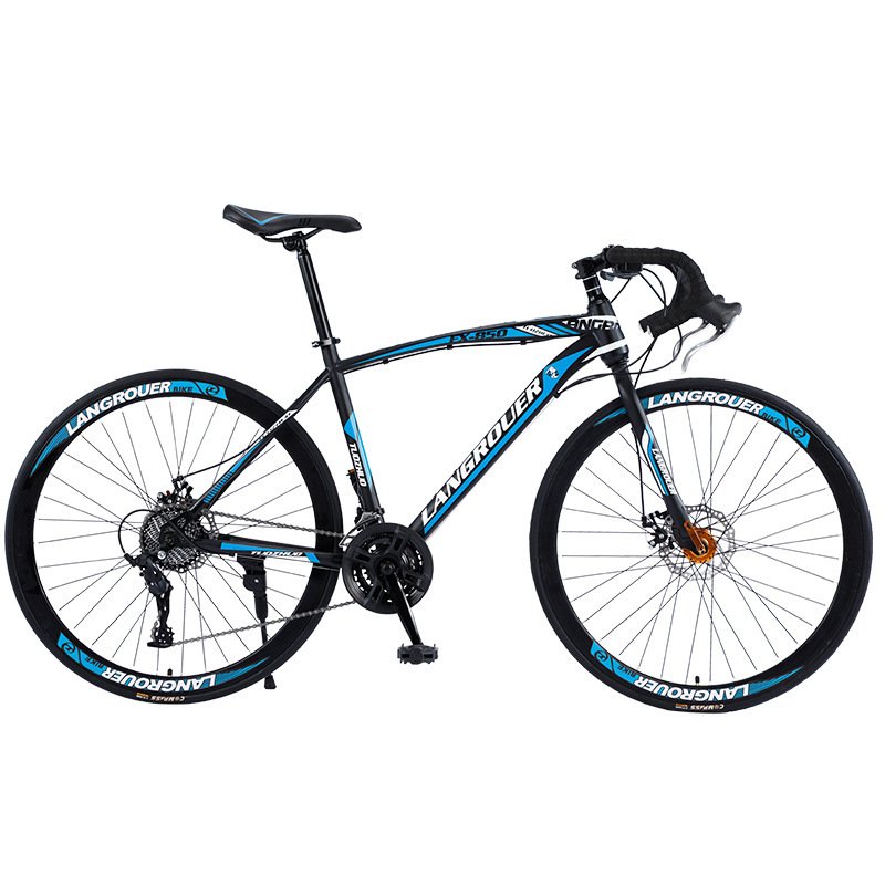 High carbon steel Road Bike 21 24 27 30 Speed Double Disc Brake Bicycle for Adults bikes city off road 700c Mountain bike cheap