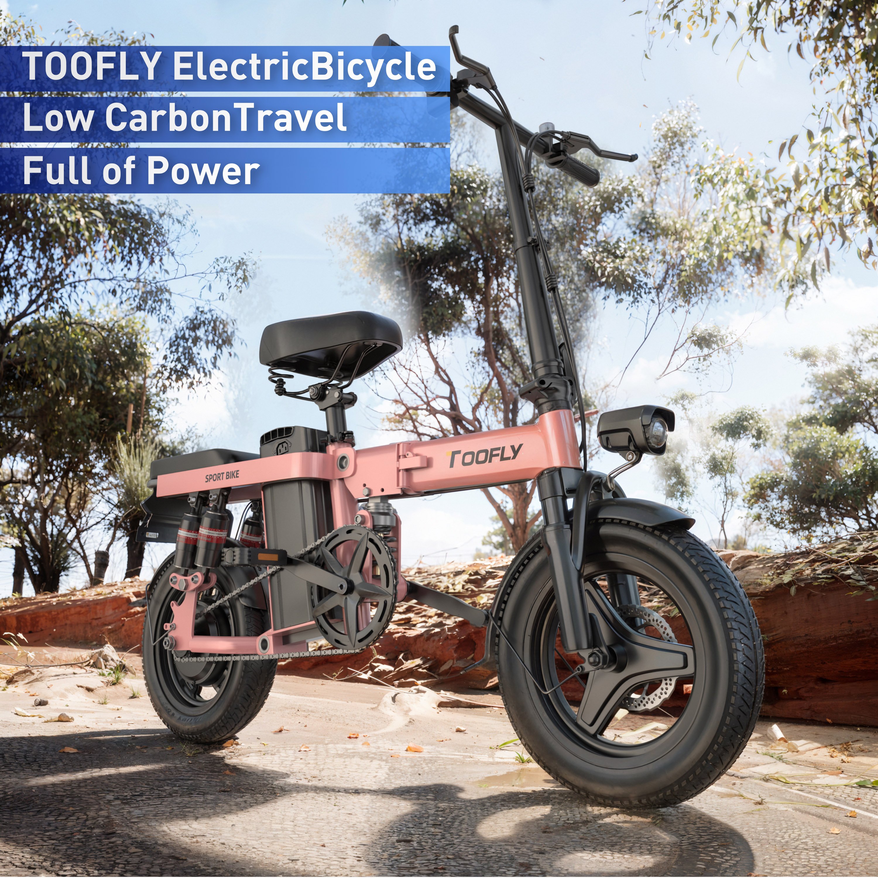 US EU warehouse In stock 48v 500w motor 14 inch electric bike fat tire ebike e fat bike