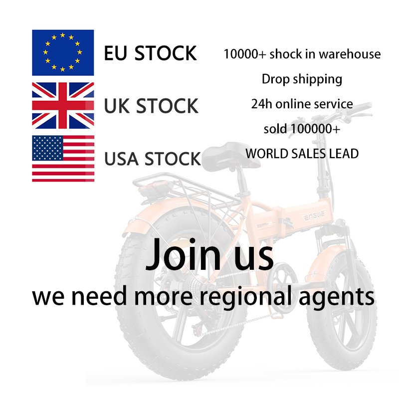 Engwe Bike 2022 Us Uk Eu Warehouse Folding Electric Bike Adults With Fat Tire Mountain ebike And City ebike