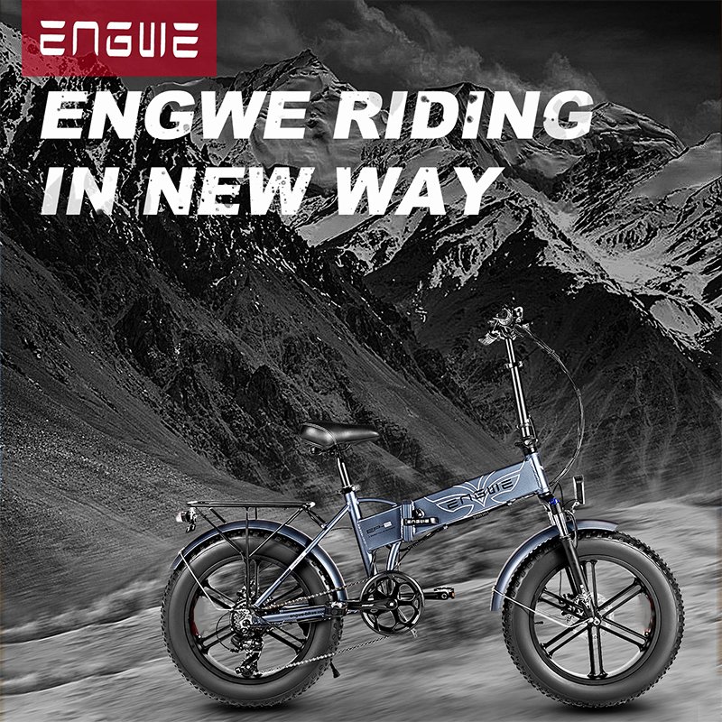 Engwe Bike 2022 Us Uk Eu Warehouse Folding Electric Bike Adults With Fat Tire Mountain ebike And City ebike